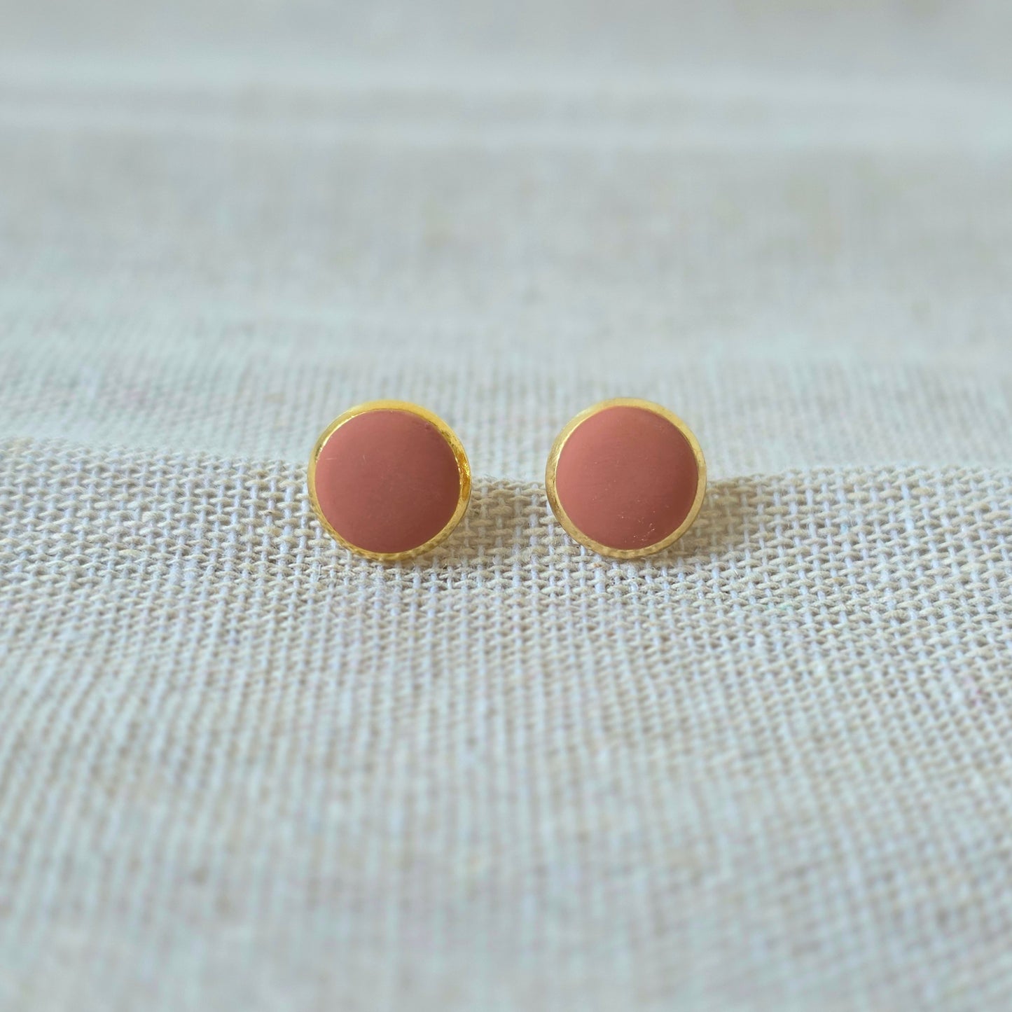 Earrings Terra Button
