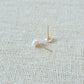 Earrings White Mini Pearl