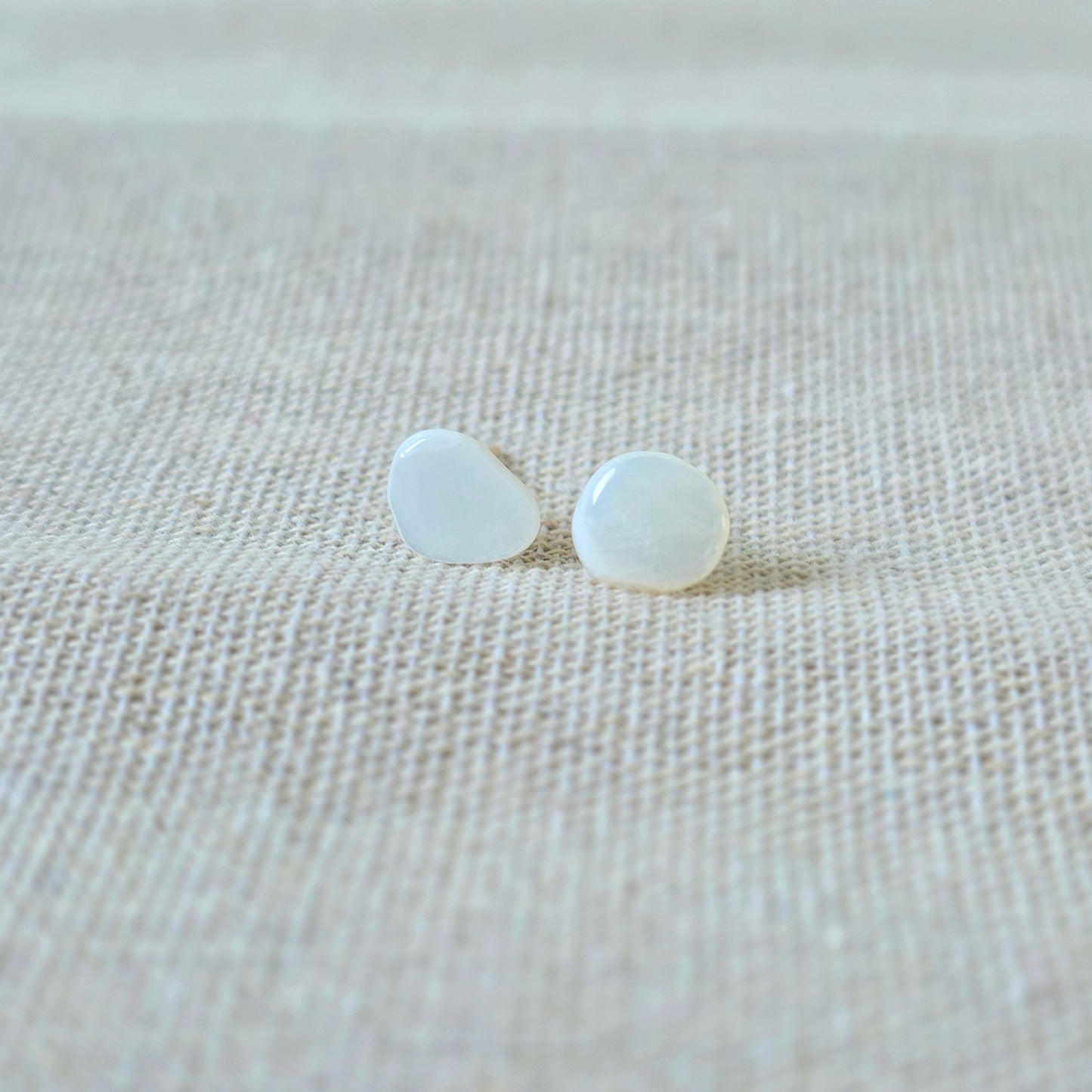 Earrings Organic Pearl Stone