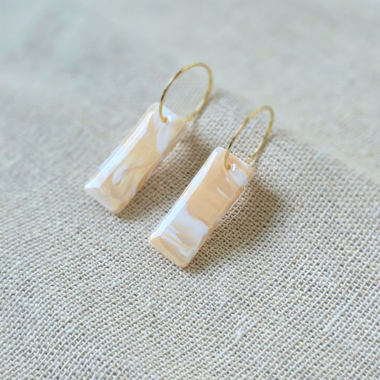 Earrings Wind Marble Bars
