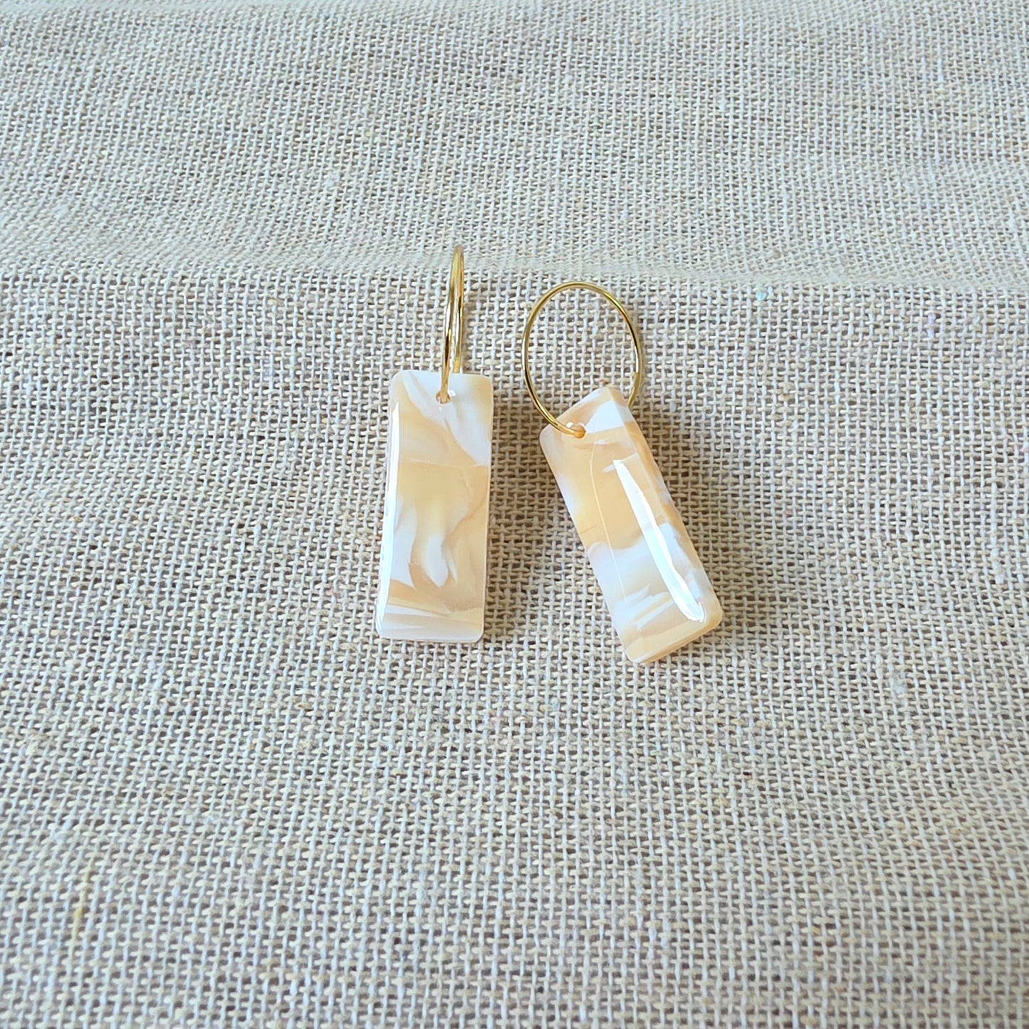 Earrings Wind Marble Bars